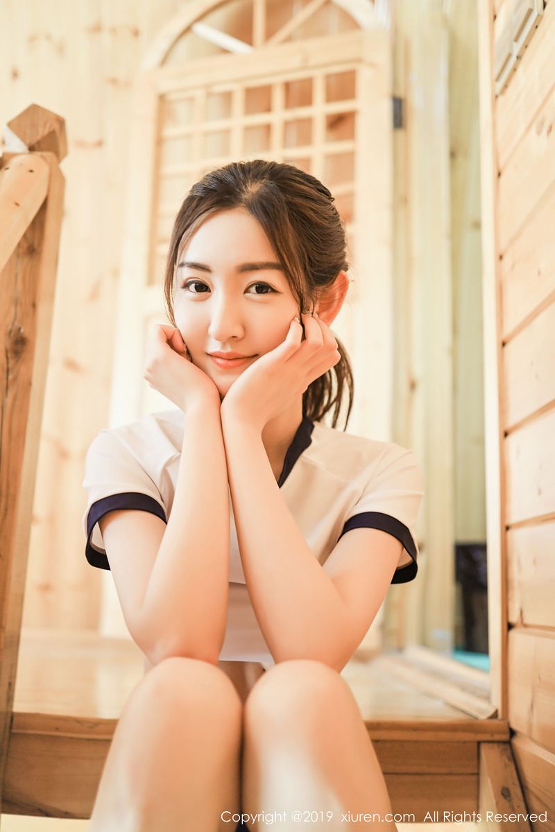 美女模特沈梦瑶酥胸半露死库水系列性感私房写真