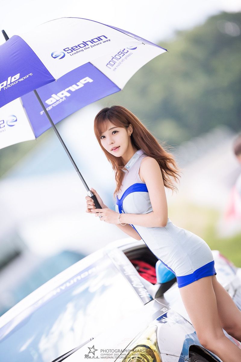 韩国性感车模徐珍儿bunny高挑身材高清车展写真