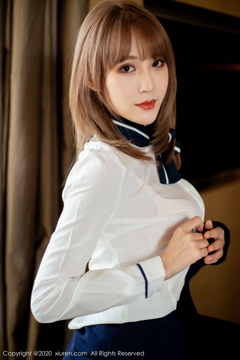丽质模特周慕汐fairy职场秘书OL黑丝系列写真