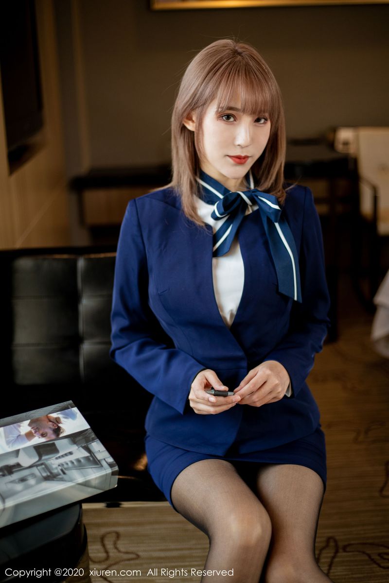 丽质模特周慕汐fairy职场秘书OL黑丝系列写真