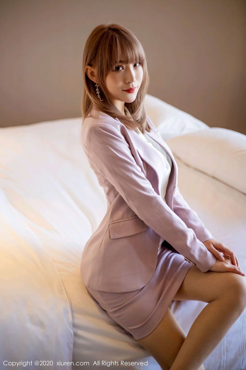 丽质模特周慕汐fairy丝袜美腿职场西装OL系列写真
