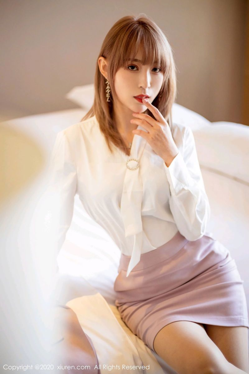 丽质模特周慕汐fairy丝袜美腿职场西装OL系列写真