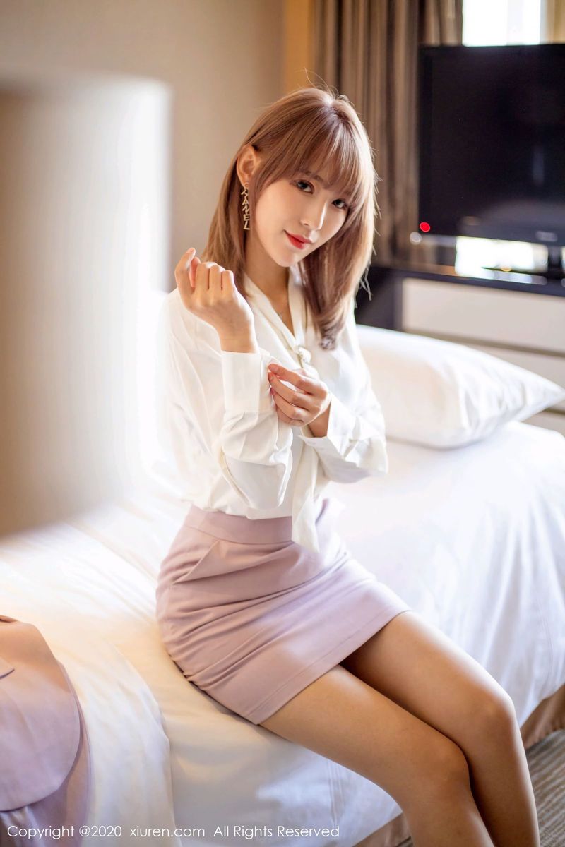 丽质模特周慕汐fairy丝袜美腿职场西装OL系列写真