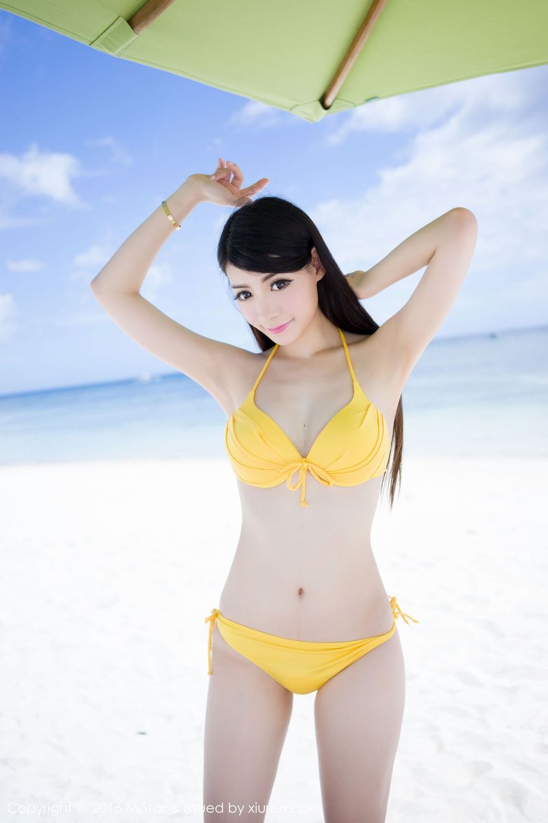 性感女神Mara酱比基尼+水手服系列薄荷岛旅拍