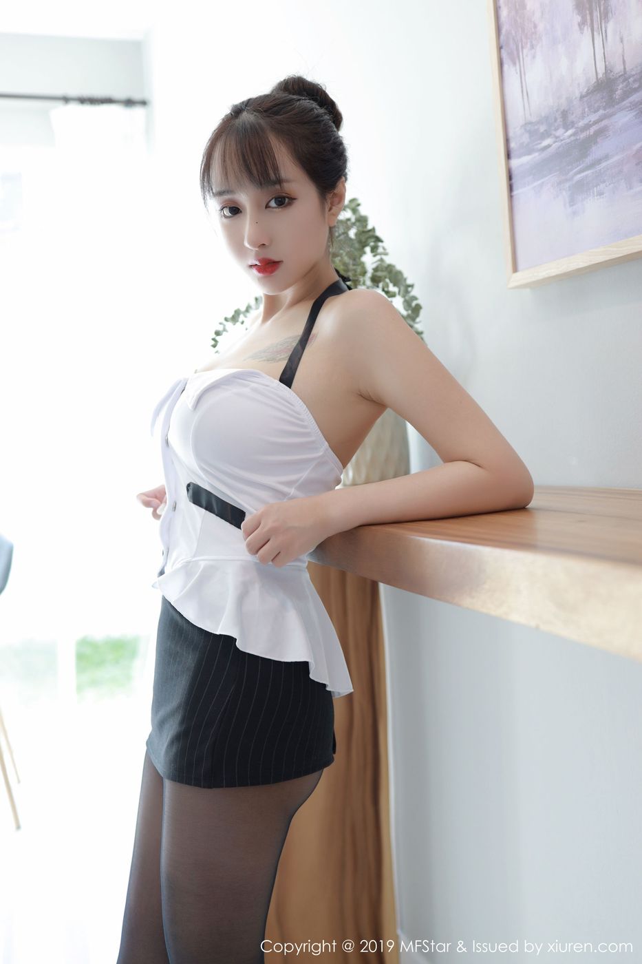 美女模特Betty林子欣黑丝美腿性感纹身泰国清迈旅拍