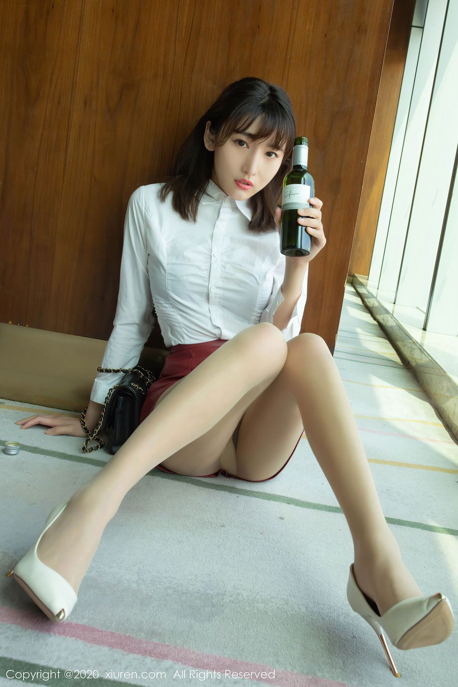 性感模特陆萱萱酒后女孩丝袜系列乌镇+太湖旅拍
