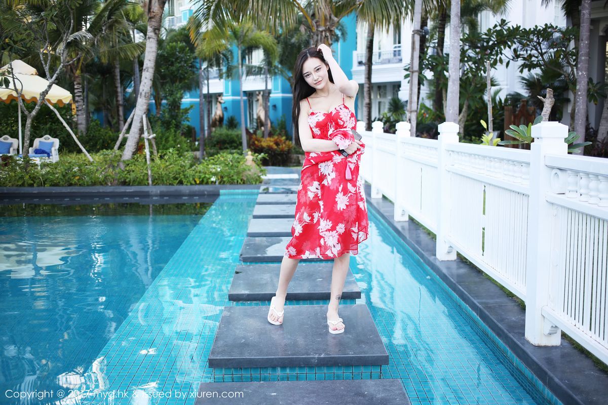 性感女神唐琪儿il波西米亚风小清新风格越南旅拍