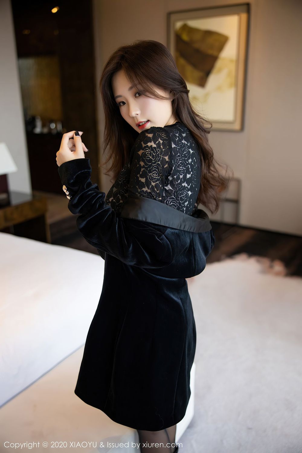 美女模特杨紫嫣Cynthia都市风格黑丝装扮性感写真