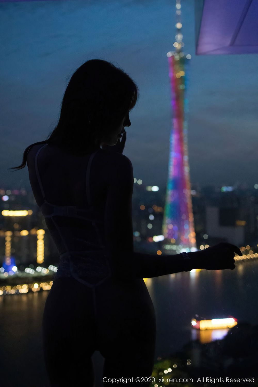 性感女神芝芝Booty-JK制服粉色内衣系列动人写真