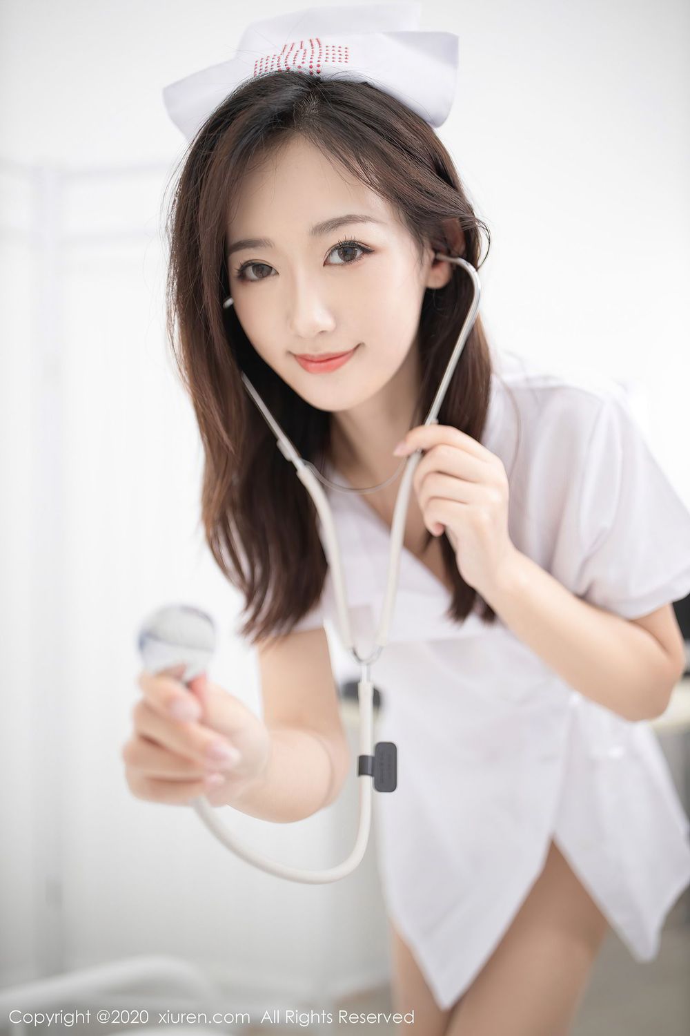 美女模特唐安琪 - 丝袜美腿护士制服系列性感写真