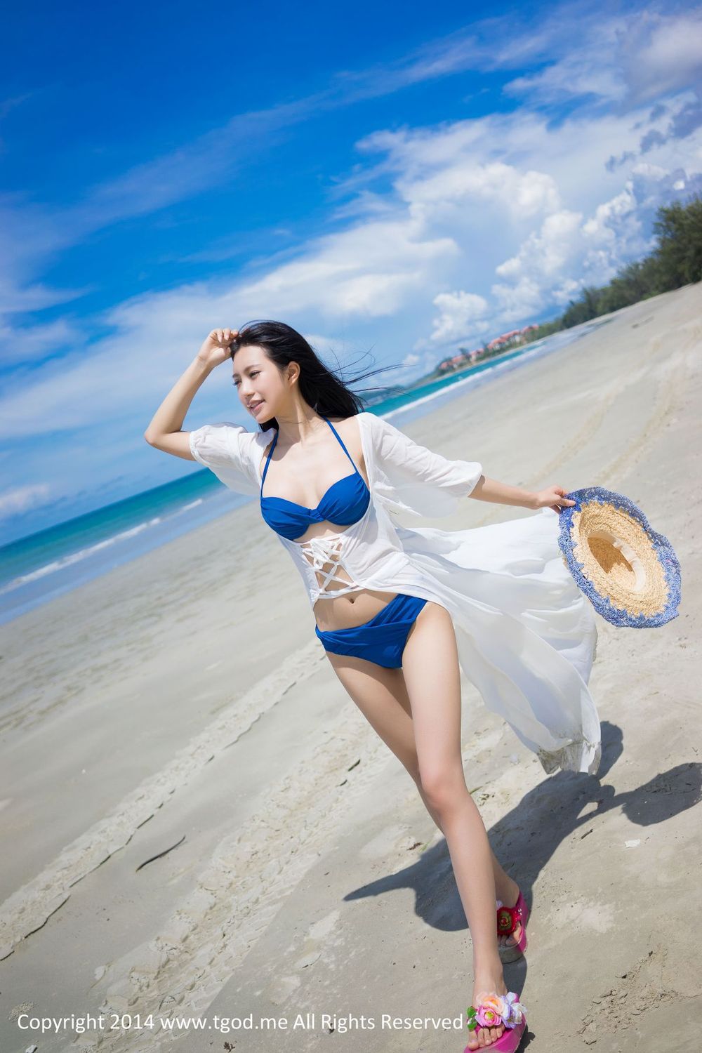 美女模特绮里嘉Ula - 沙滩仙子比基尼唯美写真