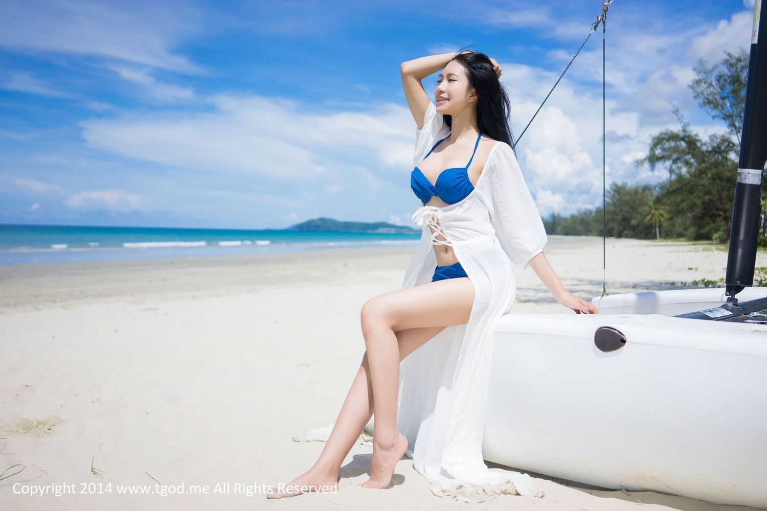 美女模特绮里嘉Ula - 沙滩仙子比基尼唯美写真