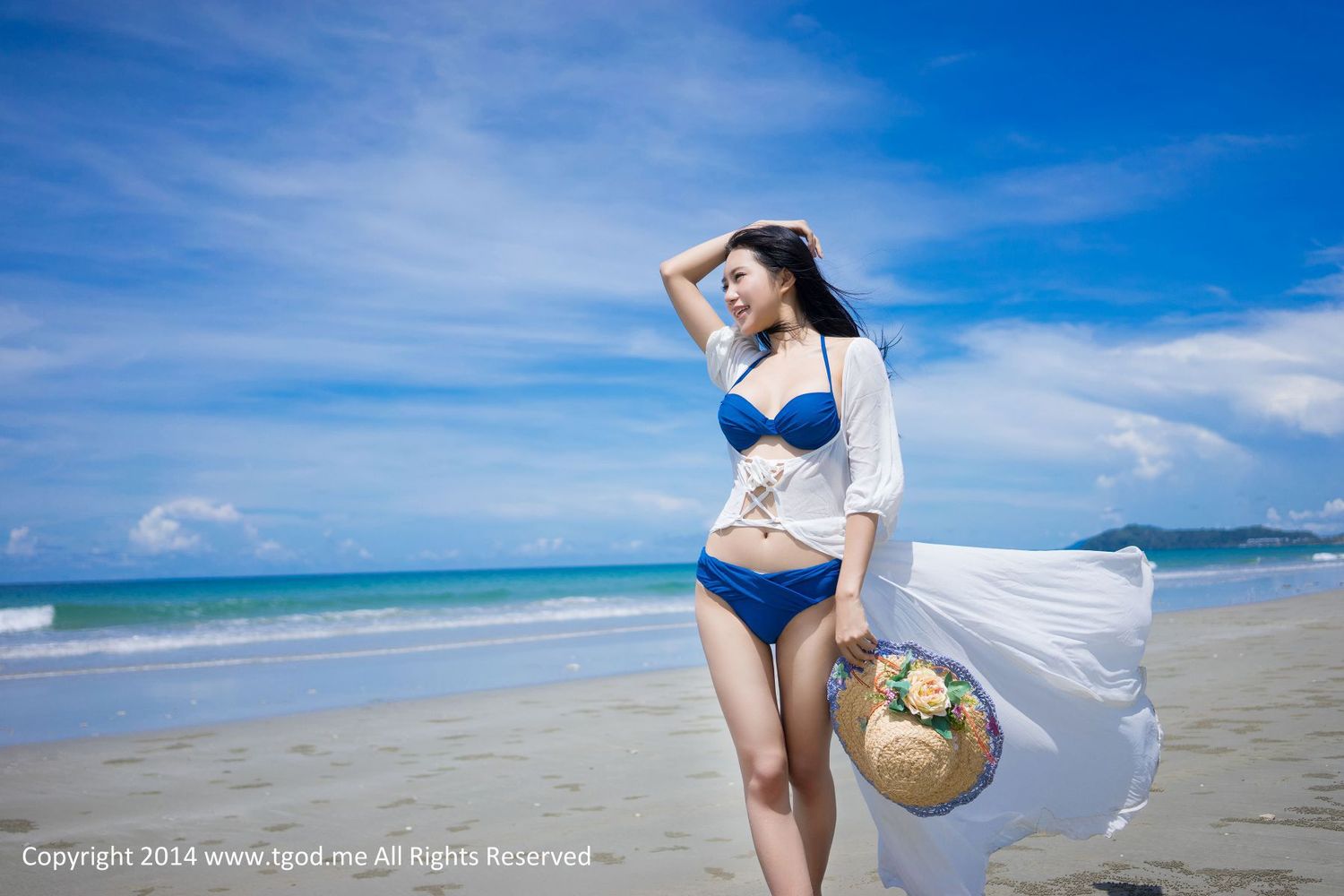 美女模特绮里嘉Ula - 沙滩仙子比基尼唯美写真