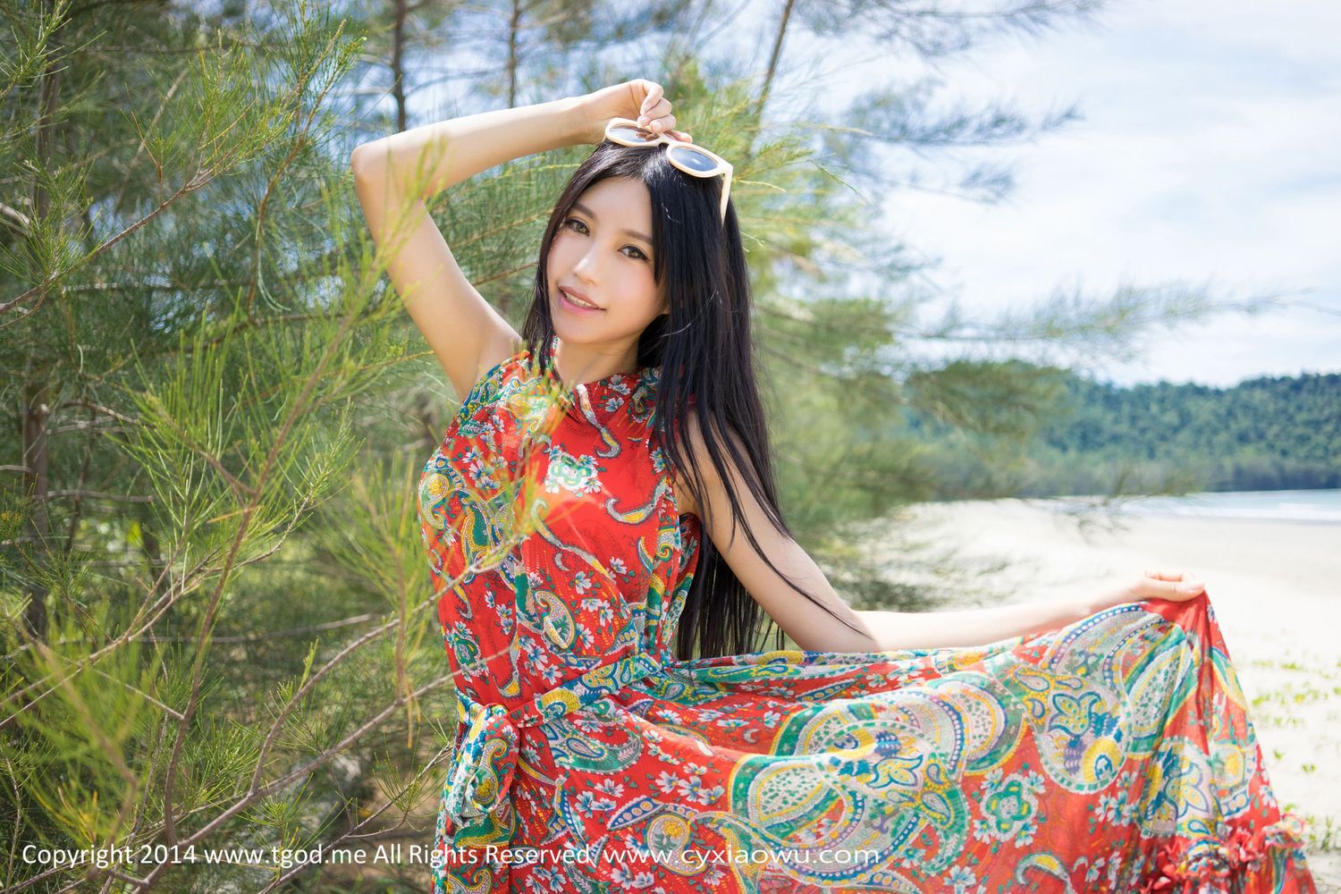 美女模特绮里嘉ula - 小清新沙滩系列沙巴旅拍