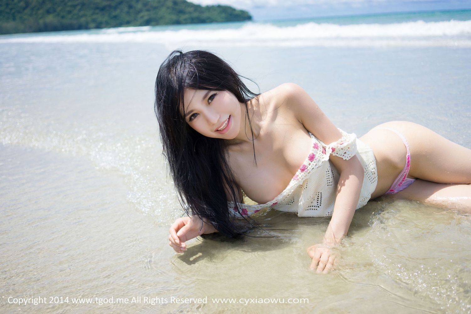 美女模特绮里嘉ula - 小清新沙滩系列沙巴旅拍