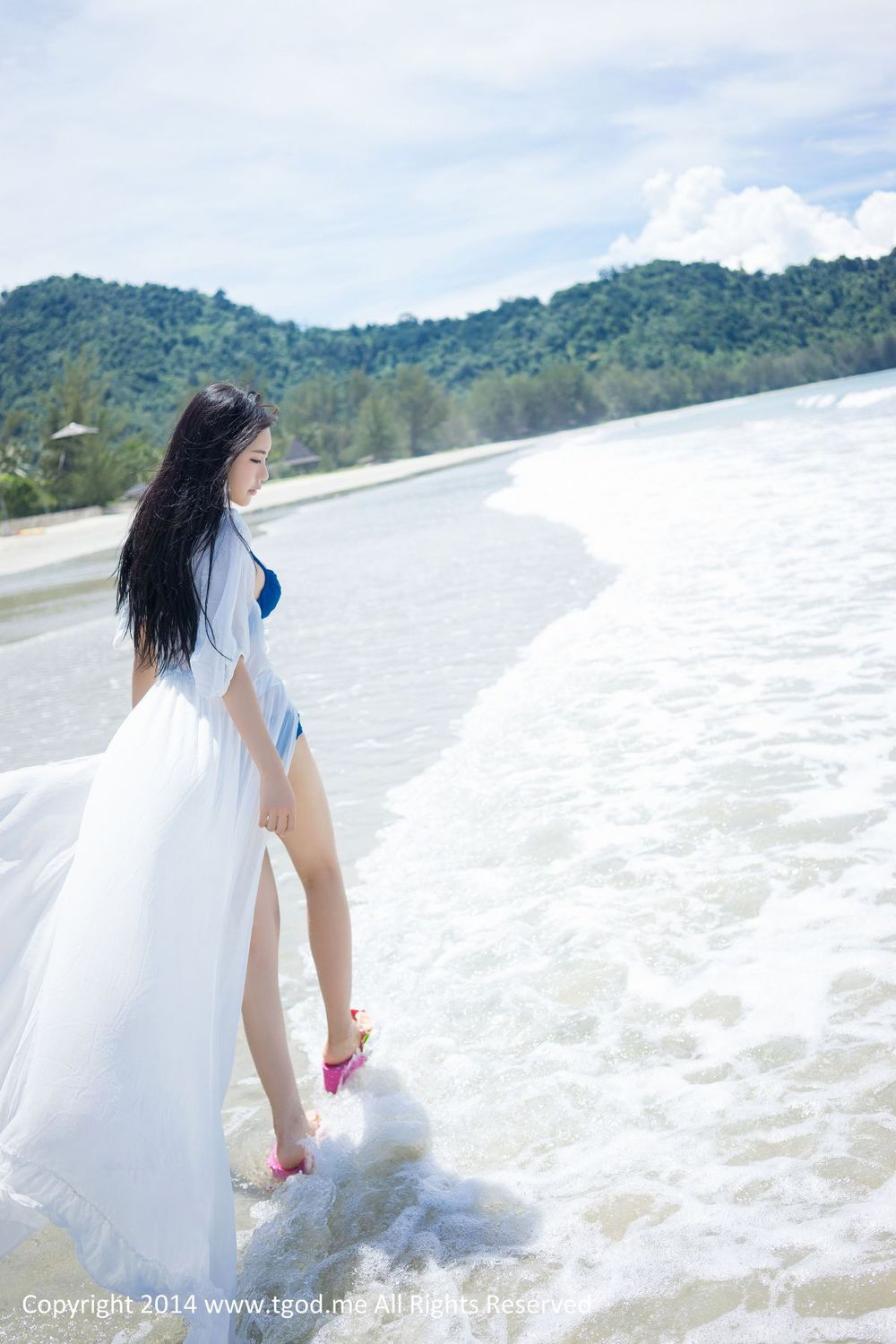 美女模特绮里嘉Ula - 沙滩仙子比基尼唯美写真