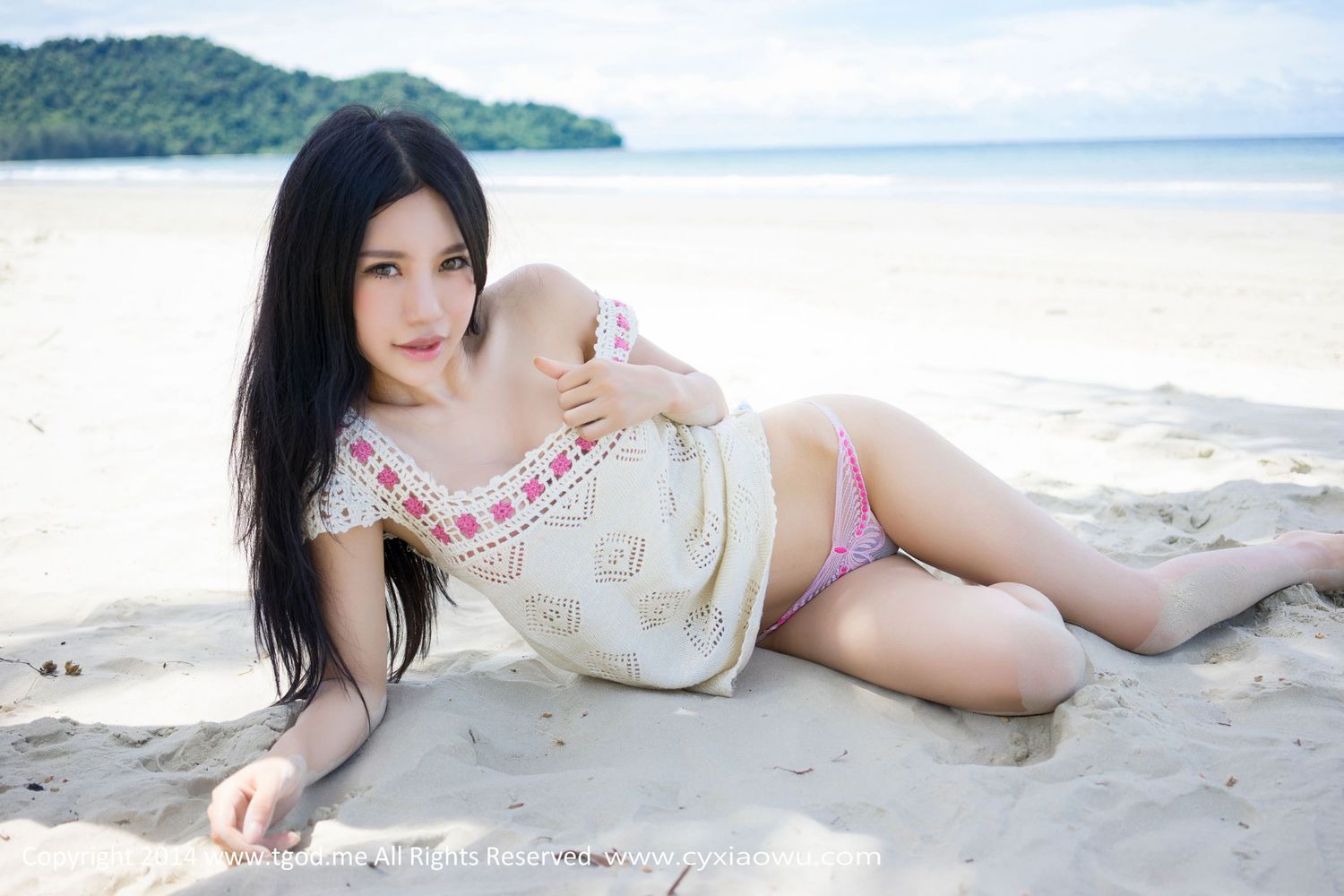 美女模特绮里嘉ula - 小清新沙滩系列沙巴旅拍