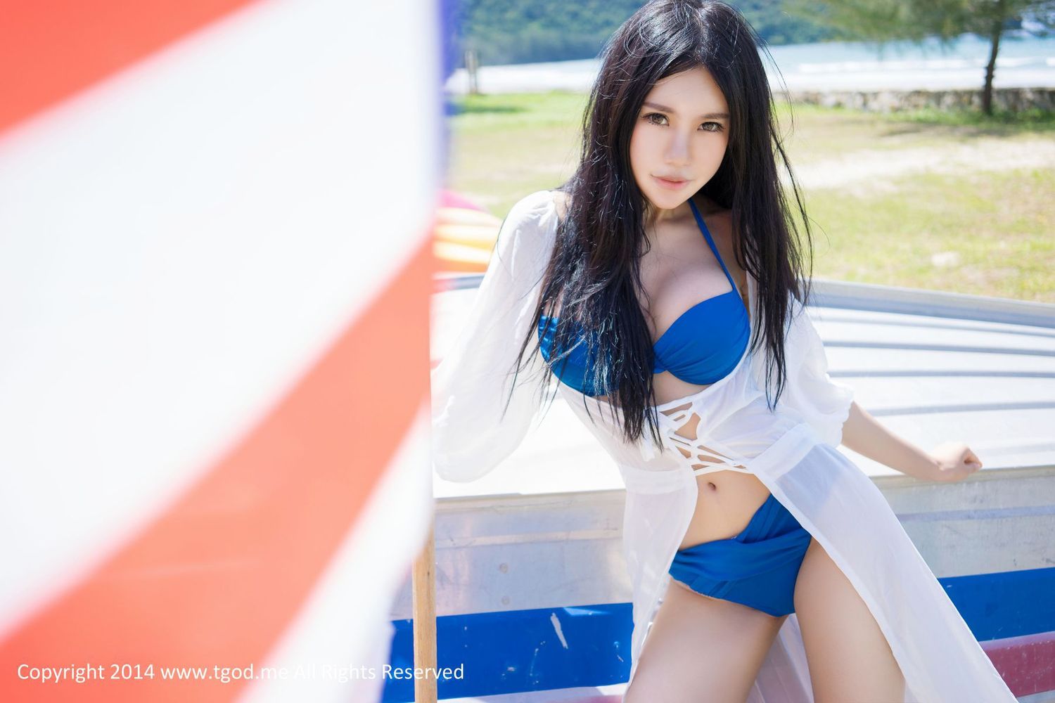 美女模特绮里嘉Ula - 沙滩仙子比基尼唯美写真