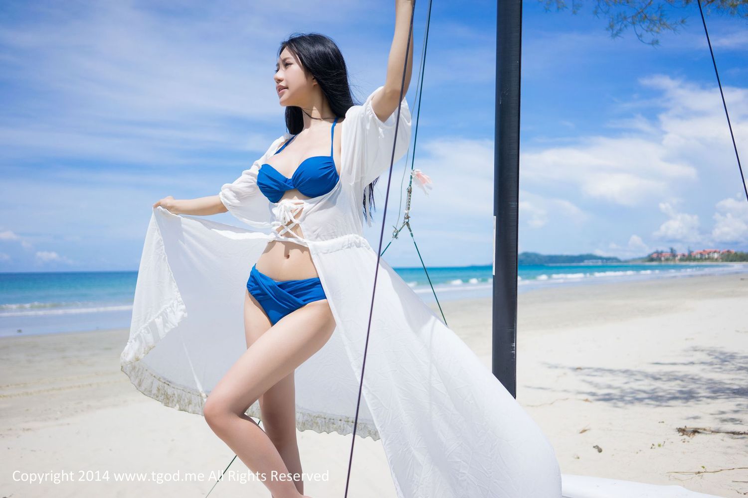 美女模特绮里嘉Ula - 沙滩仙子比基尼唯美写真