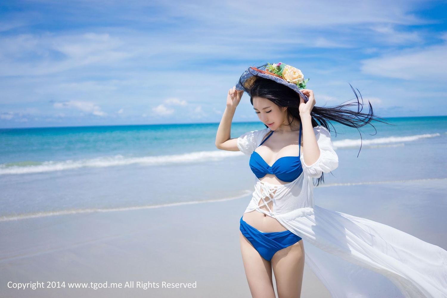 美女模特绮里嘉Ula - 沙滩仙子比基尼唯美写真