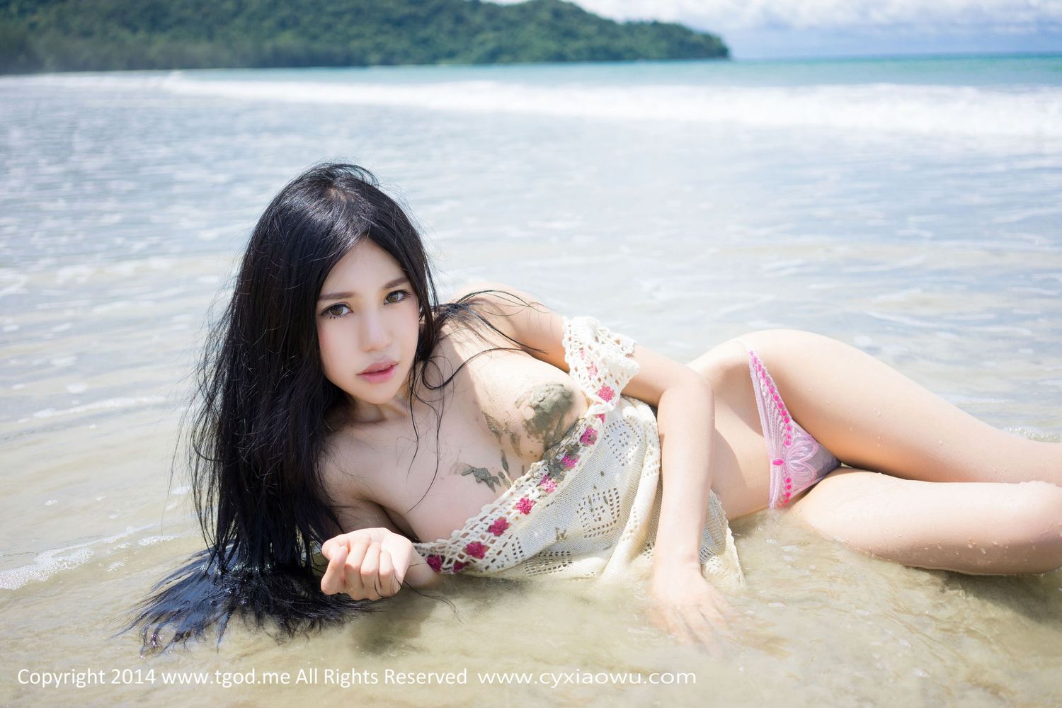美女模特绮里嘉ula - 小清新沙滩系列沙巴旅拍