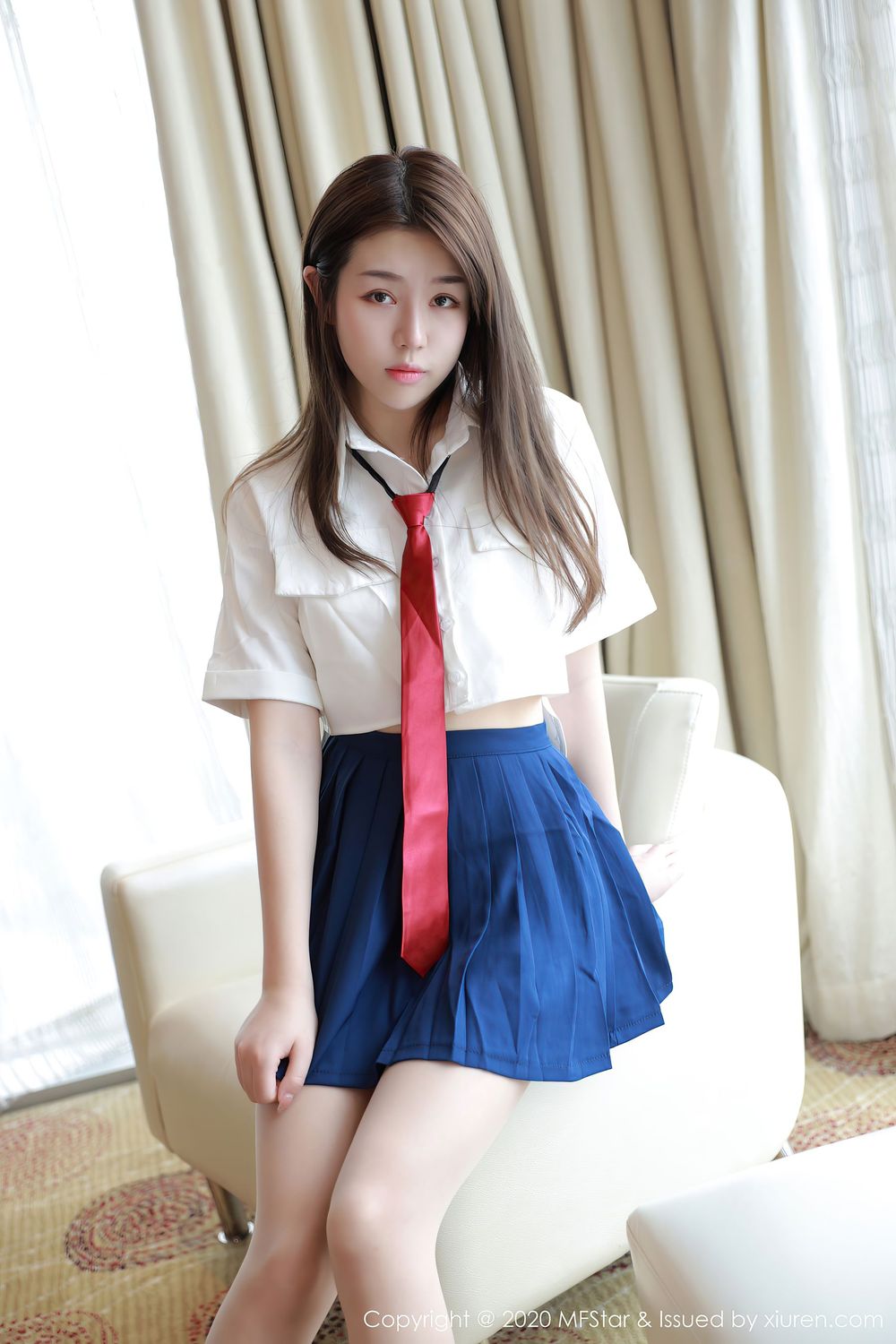 美女模特梦梵 - 清纯气息JK制服系列性感写真