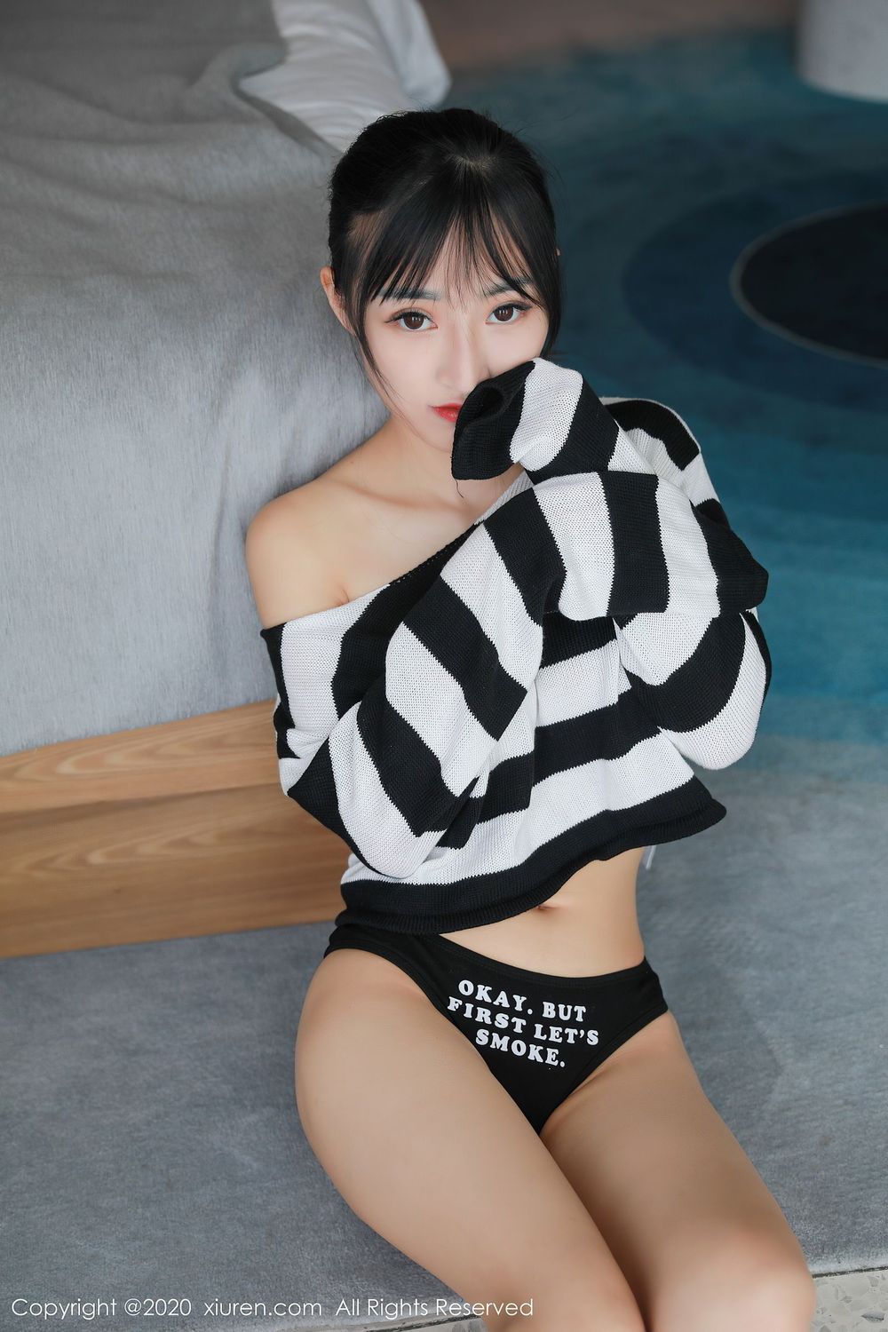美女模特姬玉露CC - 热裤加小T恤小蛮腰诱惑写真