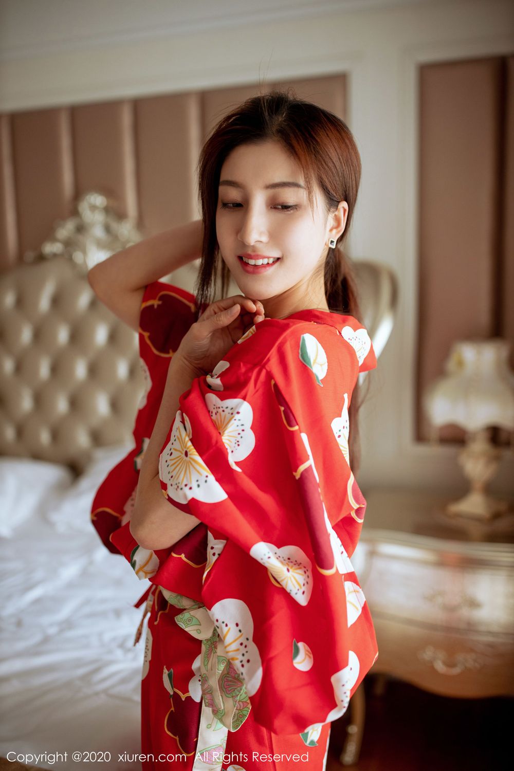 美女模特林文文yooki - 和服黑丝系列私房写真