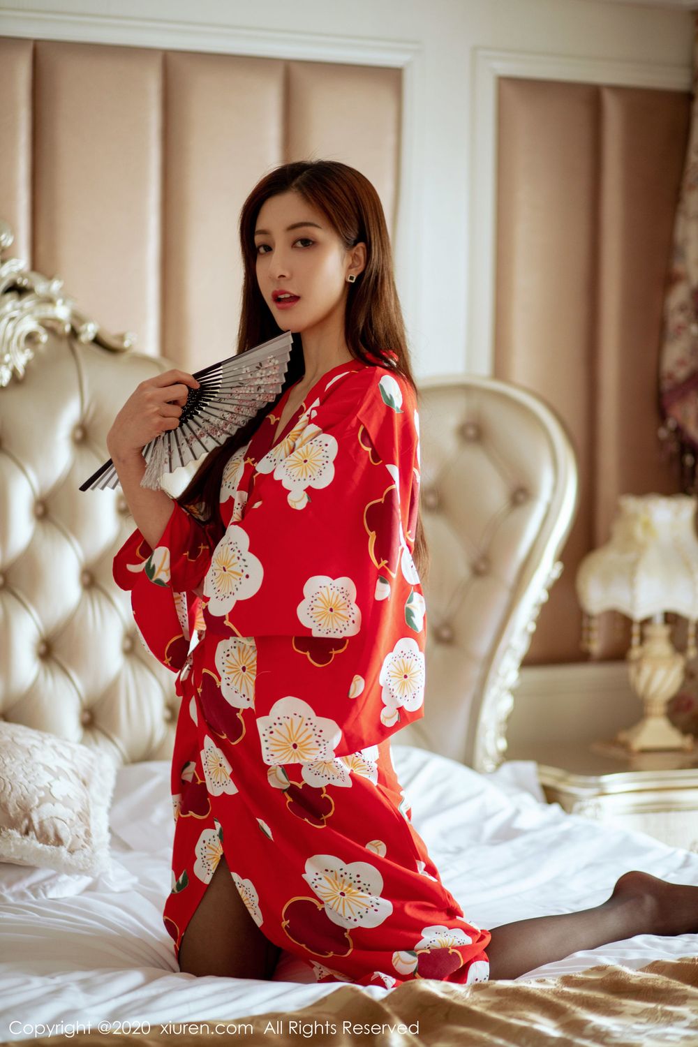 美女模特林文文yooki - 和服黑丝系列私房写真