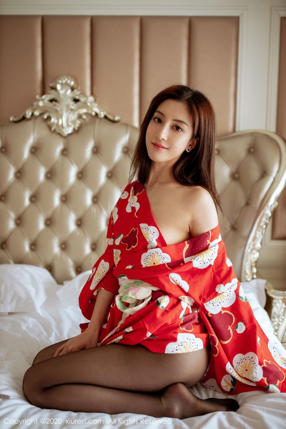 美女模特林文文yooki - 和服黑丝系列私房写真
