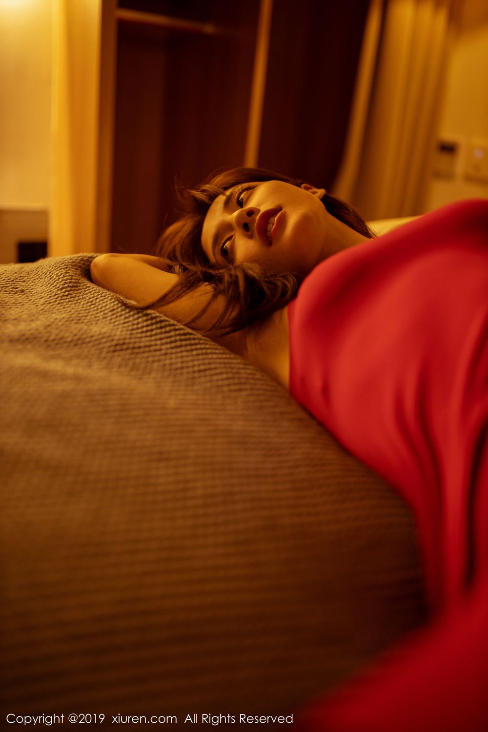 美女模特林文文yooki - 性感吊裙与魅惑黑丝系列写真