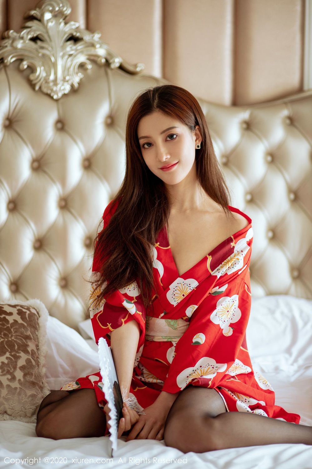 美女模特林文文yooki - 和服黑丝系列私房写真