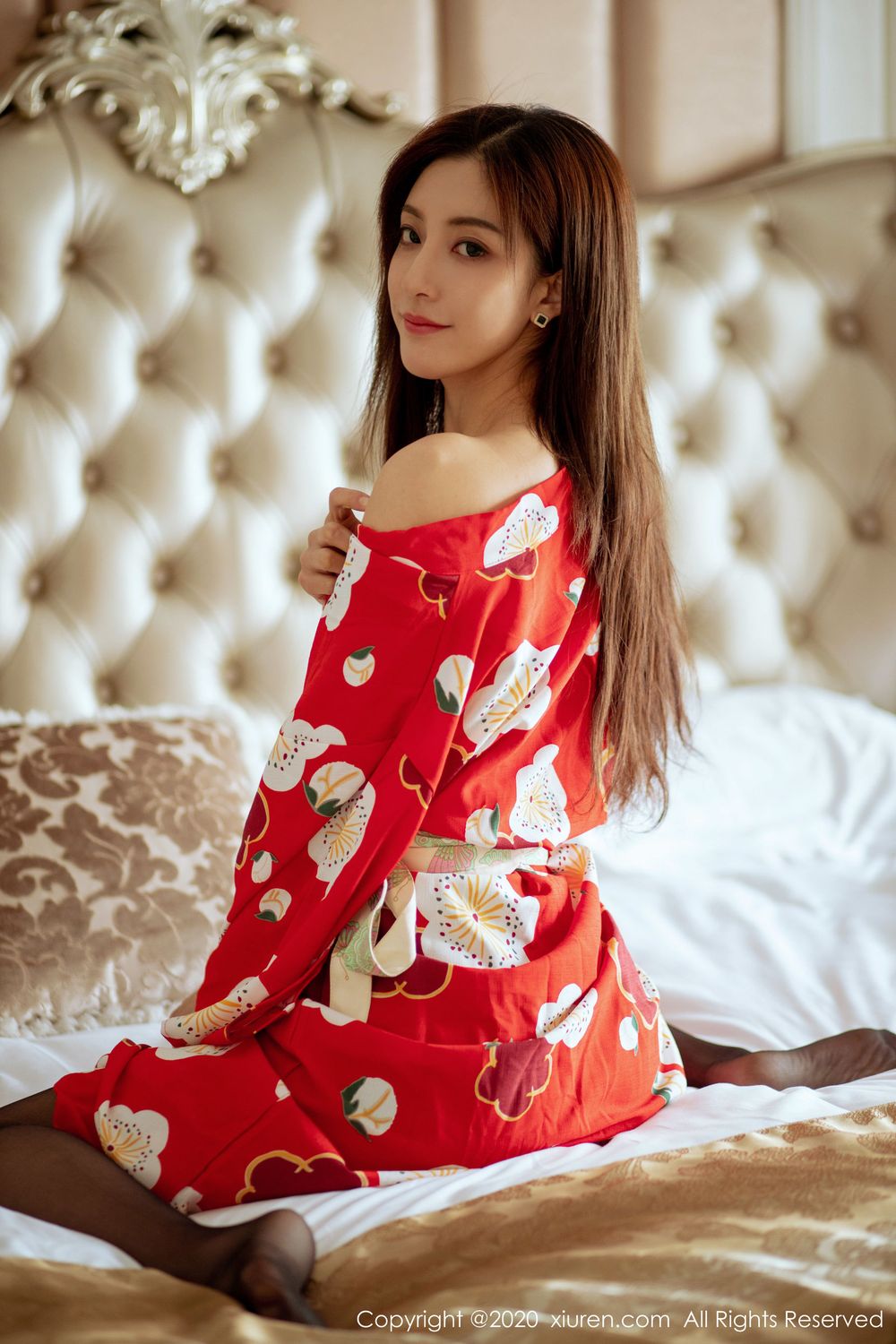 美女模特林文文yooki - 和服黑丝系列私房写真