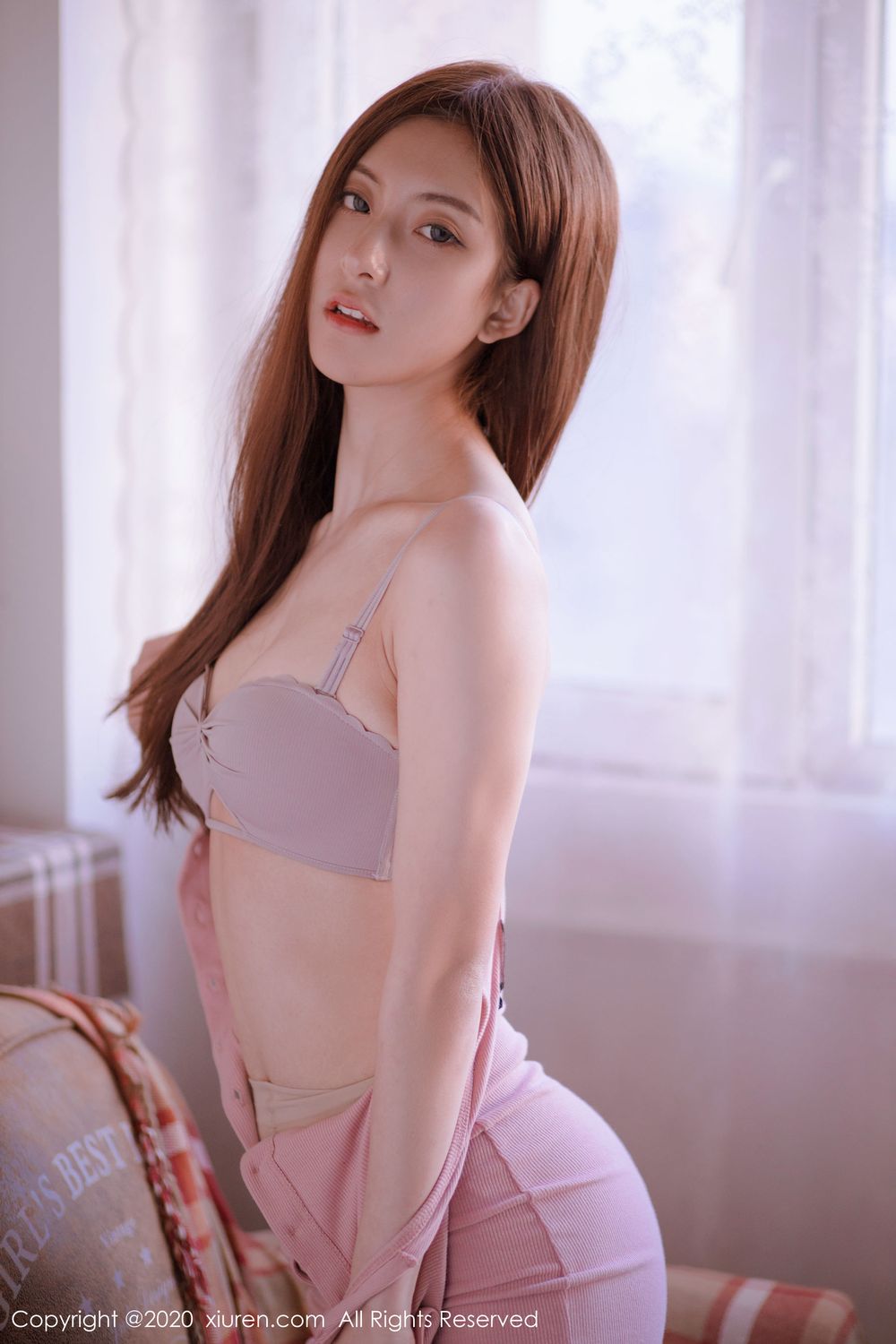 美女模特林文文yooki - 粉色主题私房写真