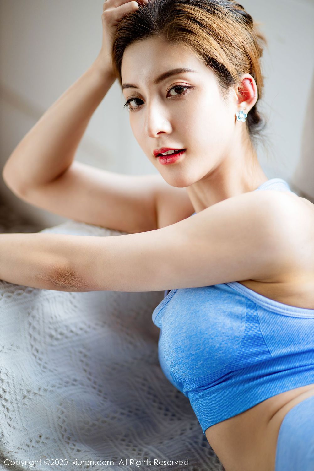 美女模特林文文yooki - 运动内衣丝袜主题写真