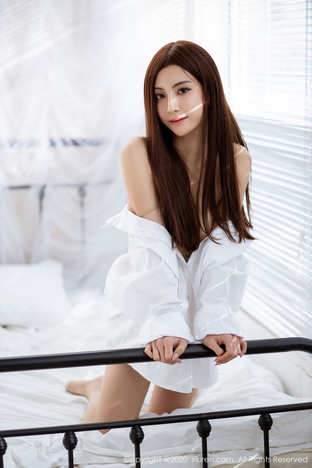 美女模特林文文yooki - 白衬衫女秘书主题写真