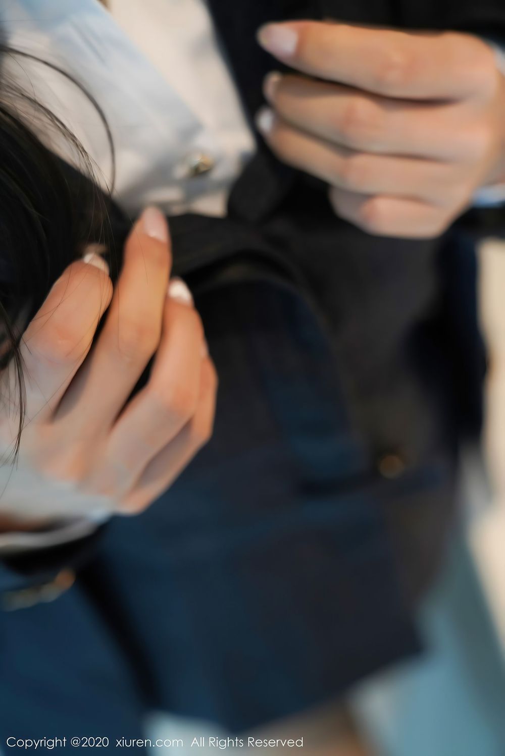 美女模特小蛮妖Yummy - 白衬衫黑短裙职场OL系列性感写真