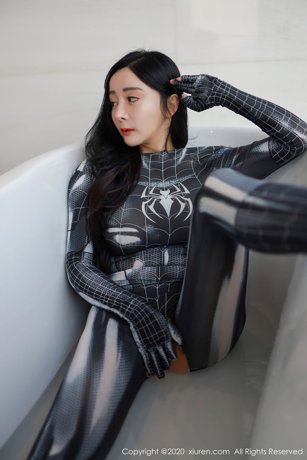 美女模特允薾 - 角色扮演蜘蛛侠服饰系列写真