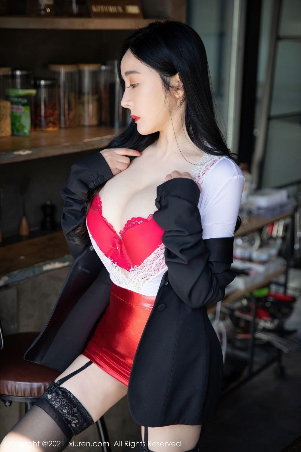 美女模特允爾 - 元宵节租女友回家主题写真