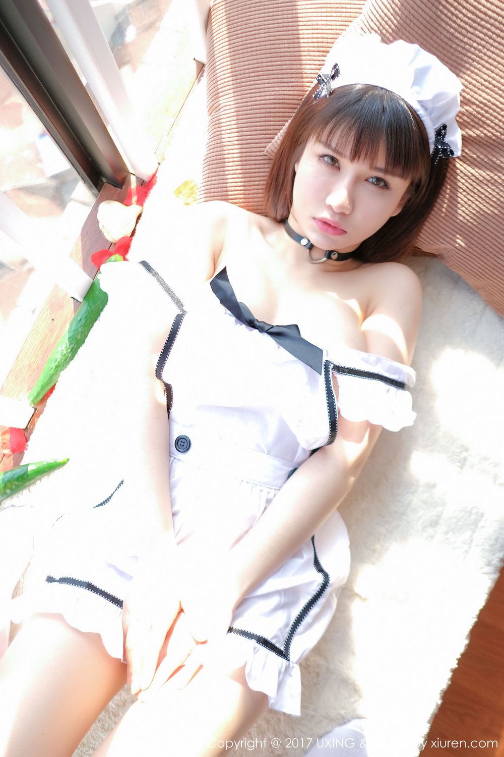 美女模特K8傲娇萌萌 - 女仆装+黄瓜主题写真