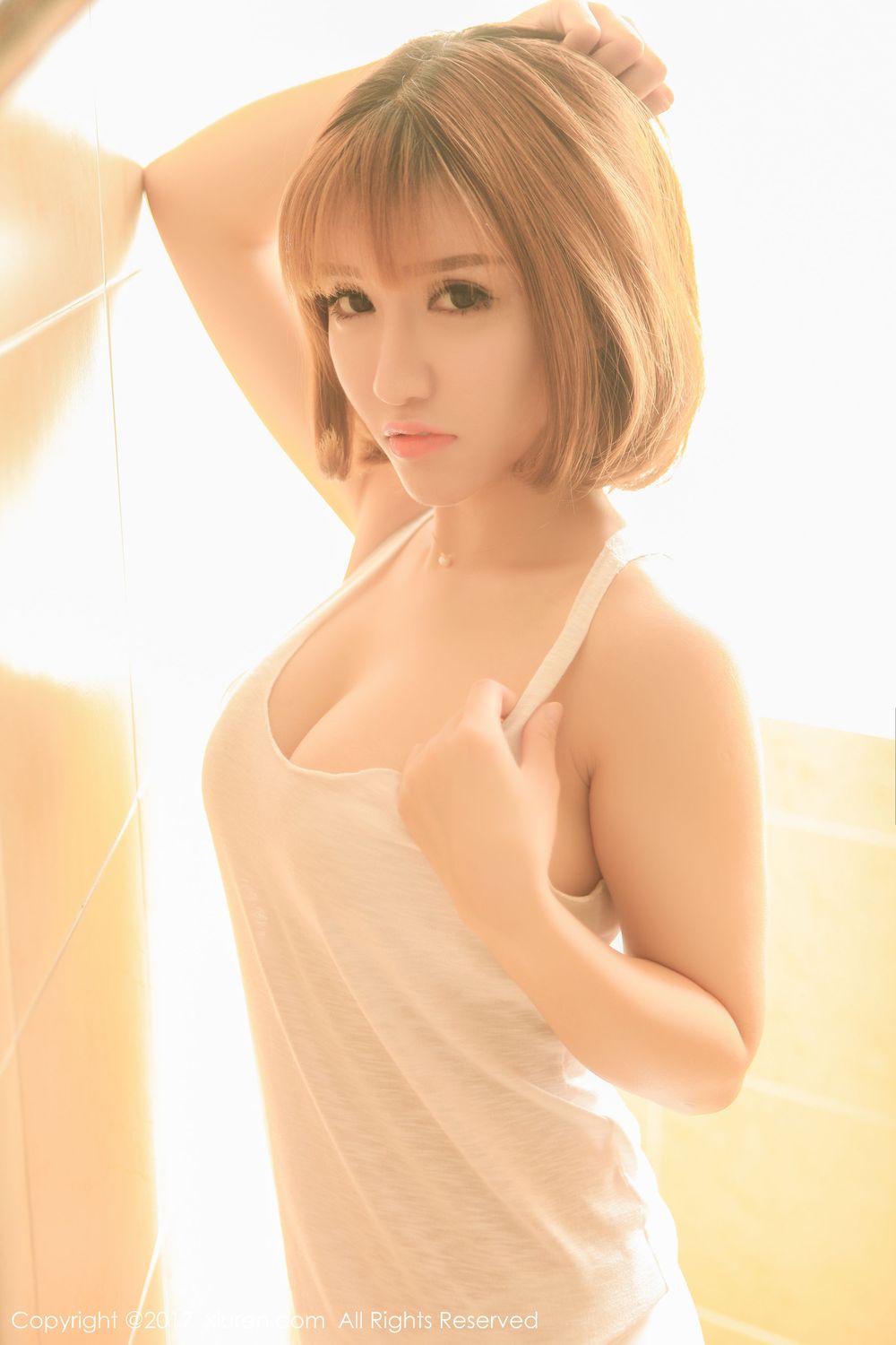 性感女神K8傲娇萌萌 - COS超级索尼子+梦幻七彩裙写真