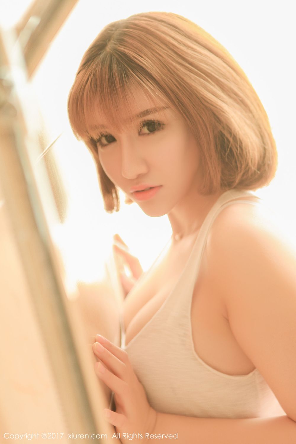 性感女神K8傲娇萌萌 - COS超级索尼子+梦幻七彩裙写真