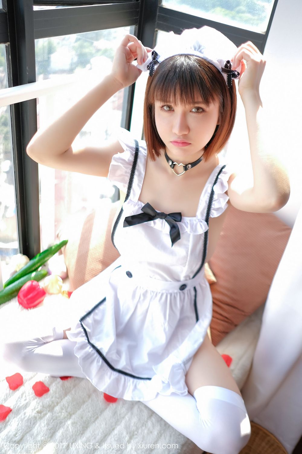 美女模特K8傲娇萌萌 - 女仆装+黄瓜主题写真