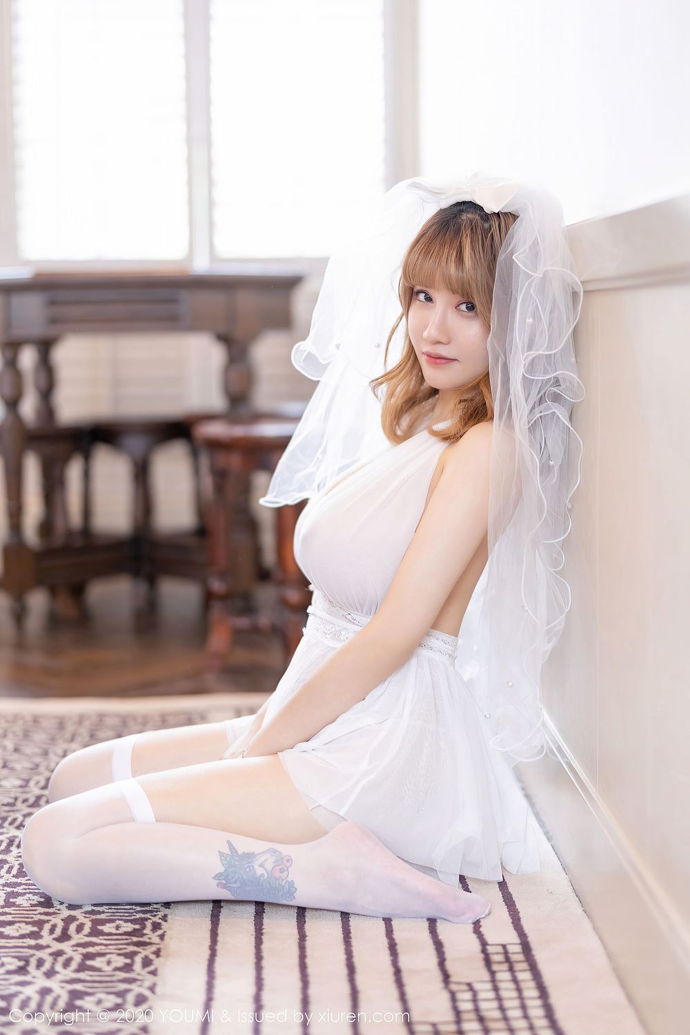 美女模特周大萌 - 雪白婚纱新娘唯美系列杭州旅拍