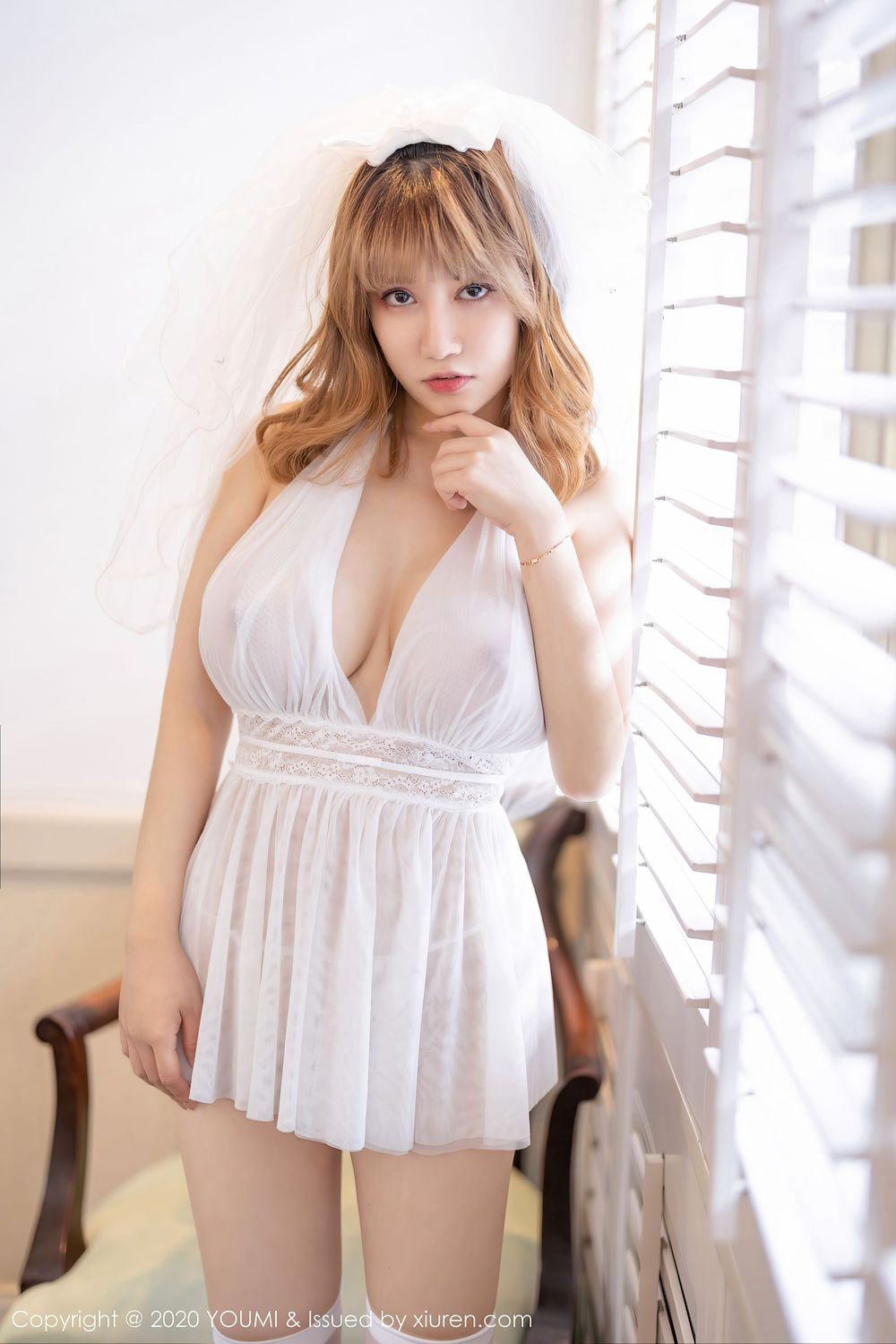 美女模特周大萌 - 雪白婚纱新娘唯美系列杭州旅拍
