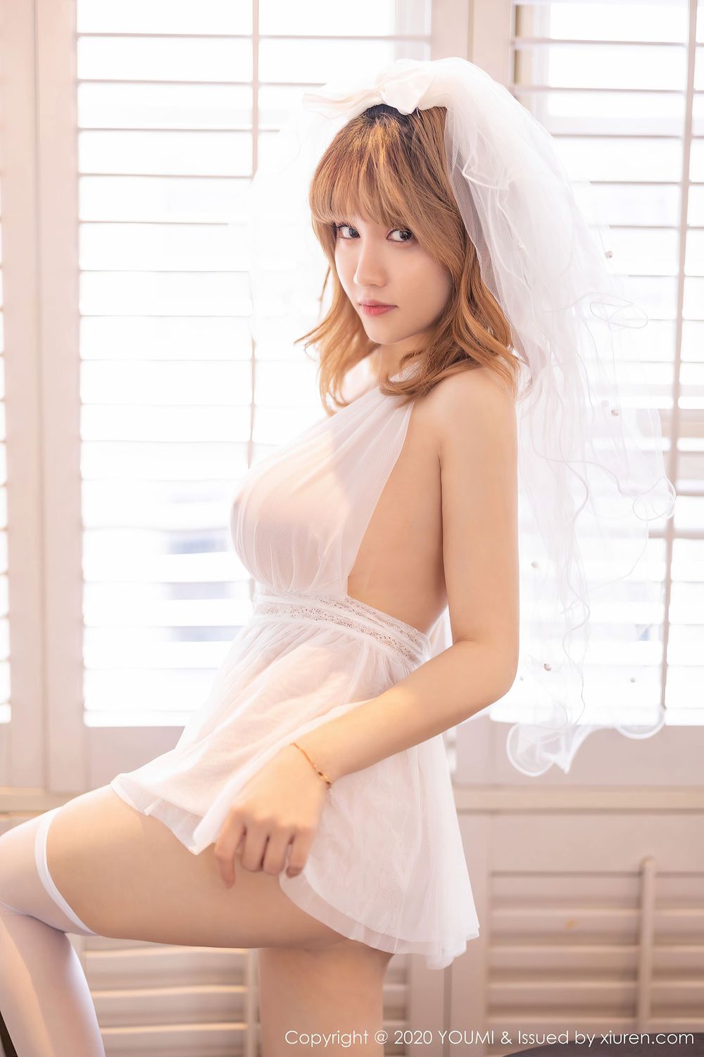 美女模特周大萌 - 雪白婚纱新娘唯美系列杭州旅拍