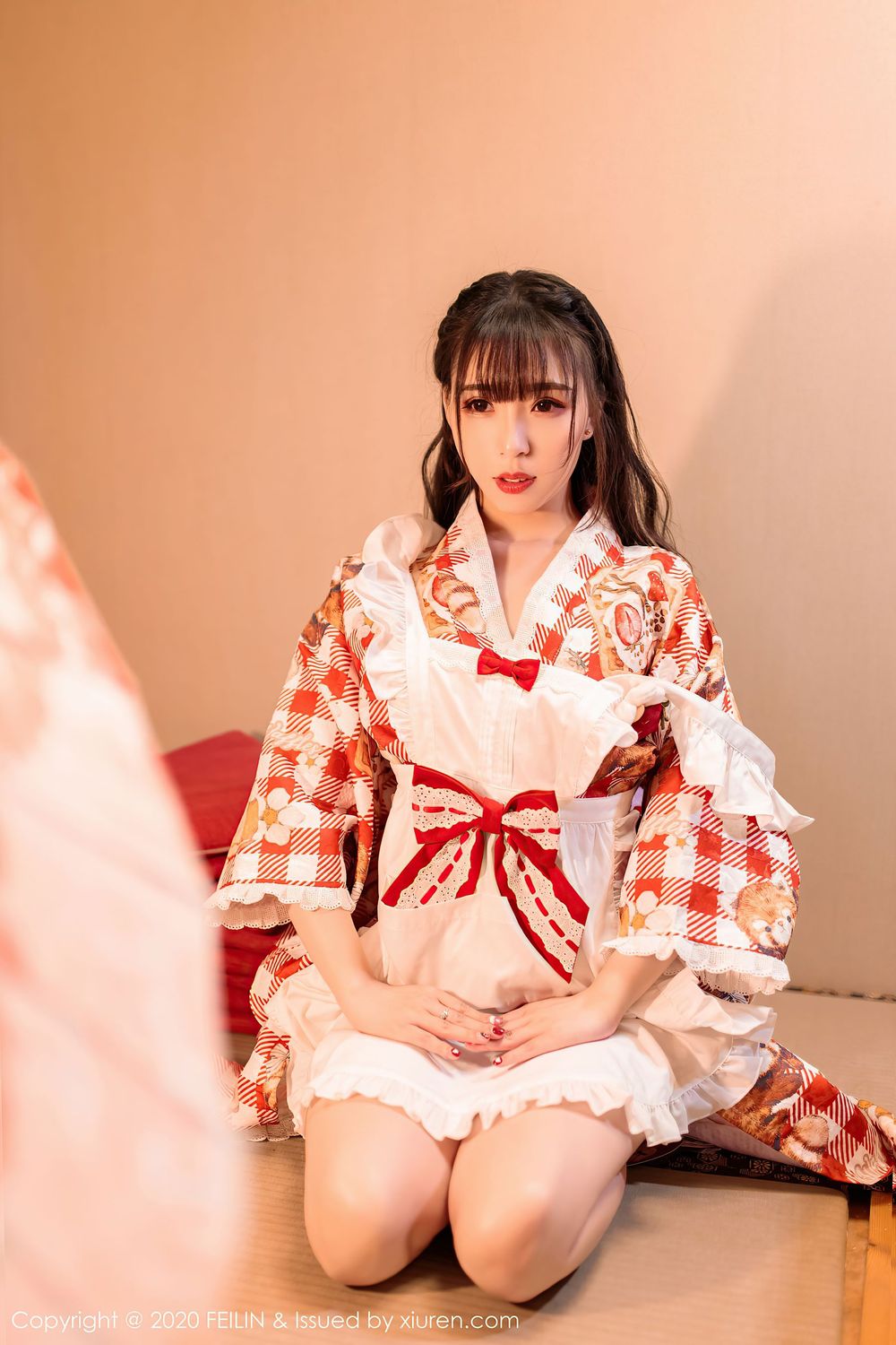 美女模特小波多 - 厨娘+和服日系风格私房写真