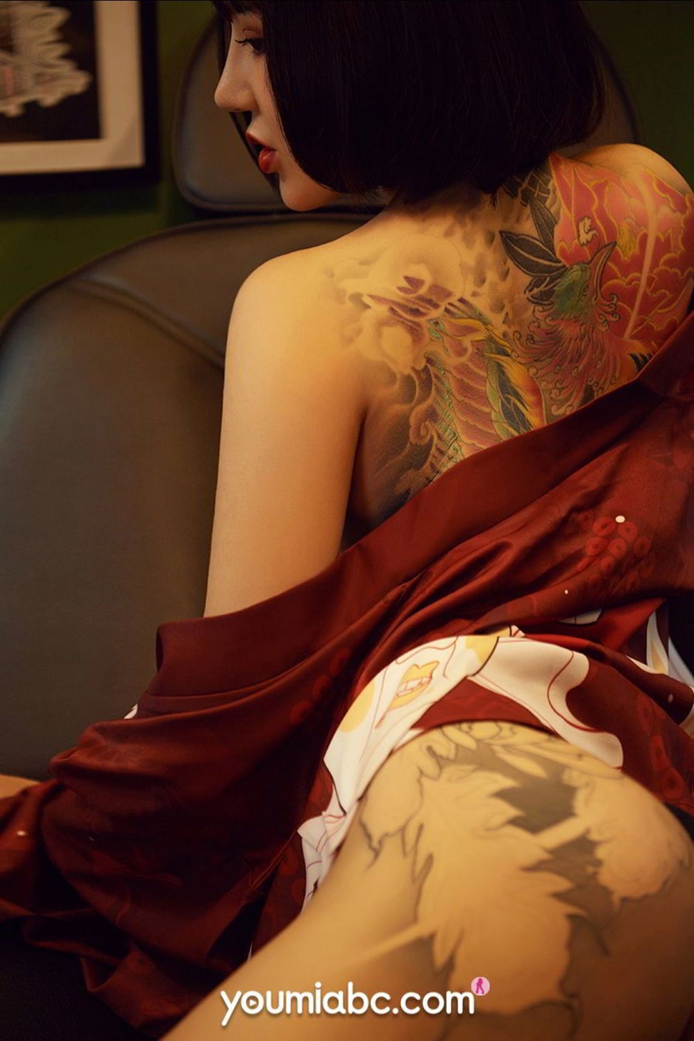 美女模特文静儿 - 霸气纹身职业舞女主题情调写真