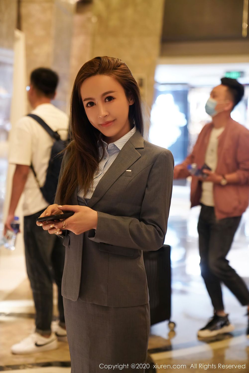 美女模特周井空 - 职场OL秘书职业装扮性感写真