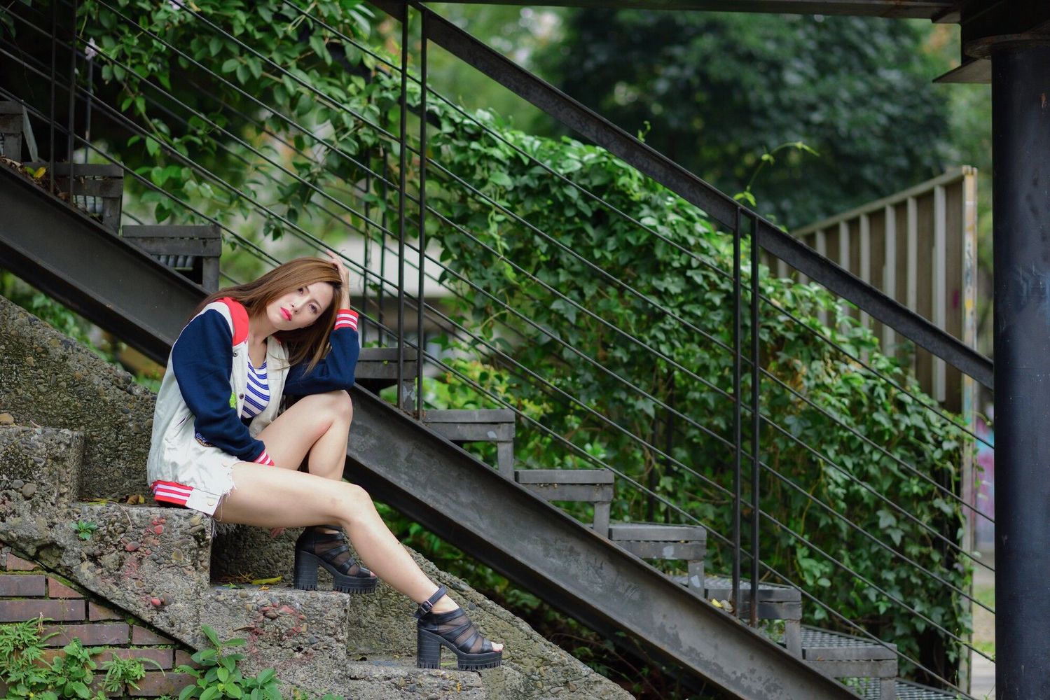 网红美女黄艾比Abbie - 长腿+热裤系列性感街拍
